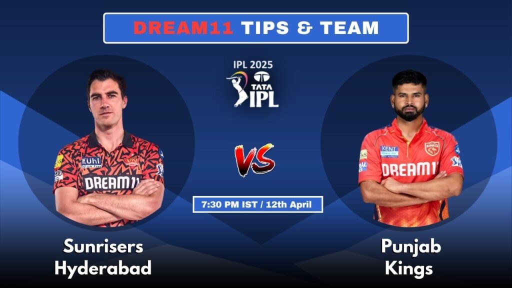 SRH vs PBKS आज की ड्रीम11 फैंटेसी टीम: 27वां टी20 मैच और पिच रिपोर्ट